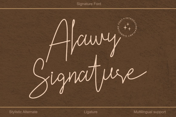 Alawy Signature Font for Elegant Branding