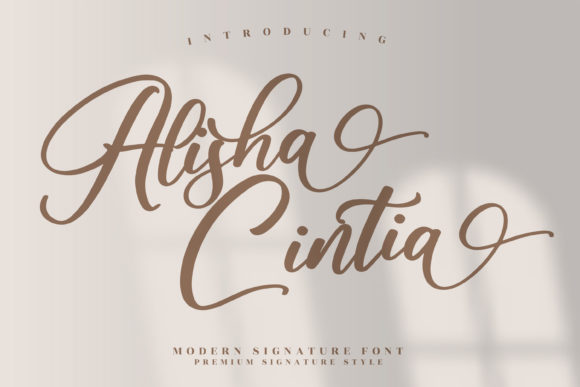 Alisha Cintia Font for Business Branding