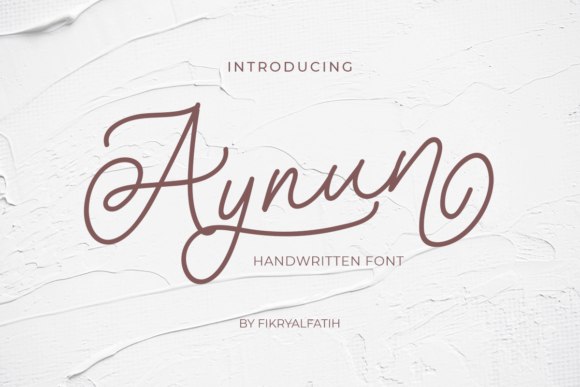 Aynun: A Script Font for Elegant Design