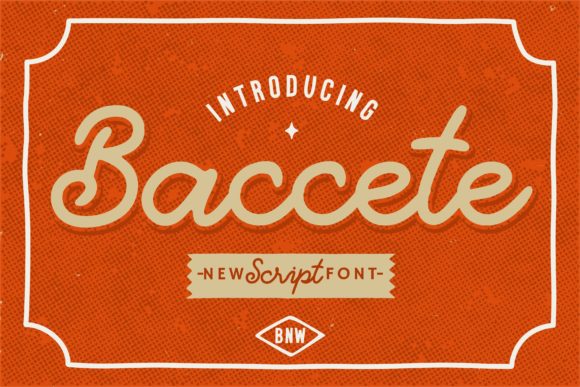 Baccete Font: Vintage Script for Creative Makers