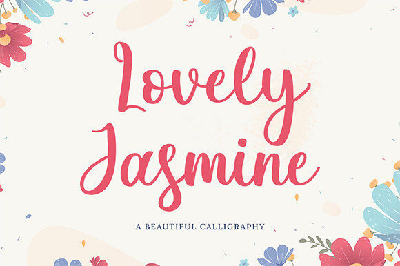 Beautiful Script Font: Lovely Jasmine