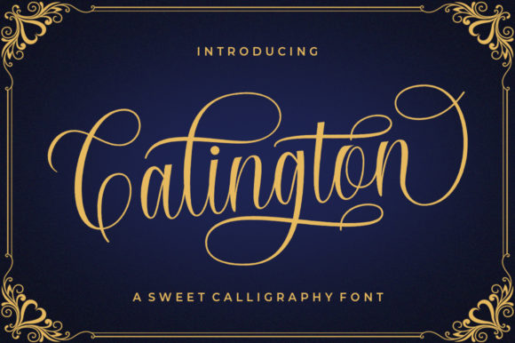 Calington Font: Bold Script for Editorial Design