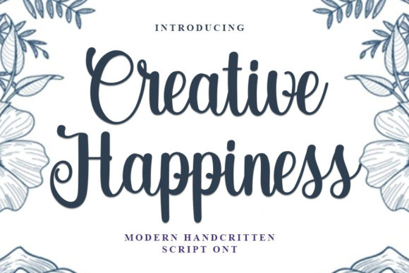 Discover Creative Happiness Font