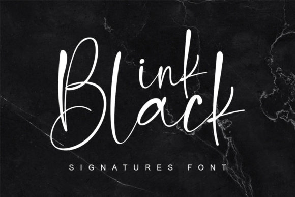 Ink Black Font for Elegant Design