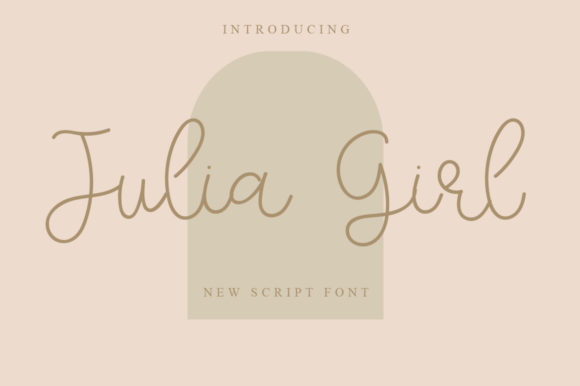 Julia Girl Font: Elegant Script for Digital Design