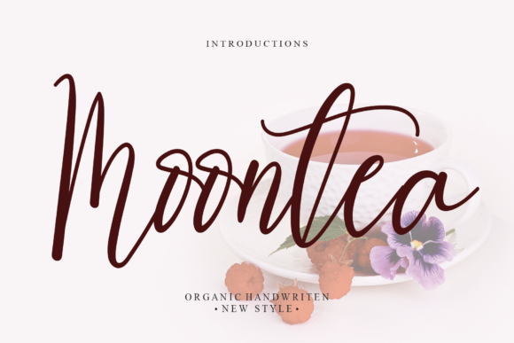 Moontea Font for Creative Projects