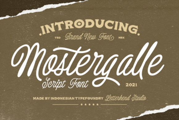 Mostergalle Font for Creative Projects