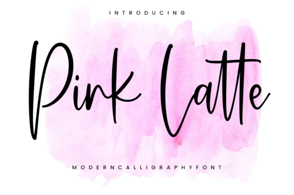 Pink Latte Font: Elegant Script for Digital Design
