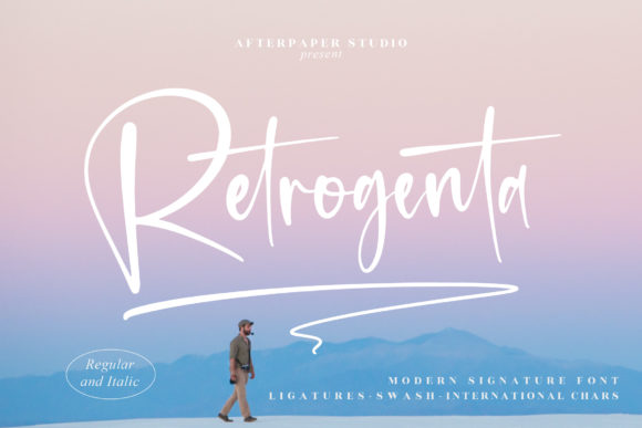 Retrogenta Font for Creative Projects