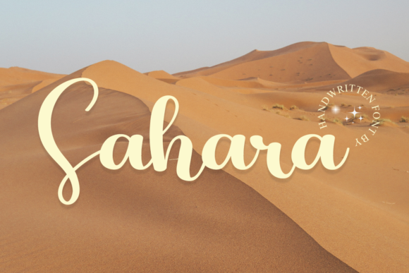 Sahara: A Script Font for Creative Branding