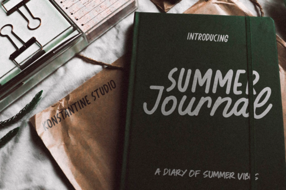 Summer Journal Font for Creative Campaigns