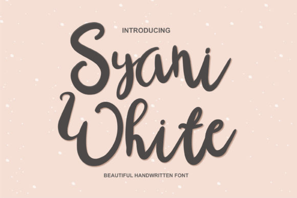 Syani White Font for Elegant Web Design