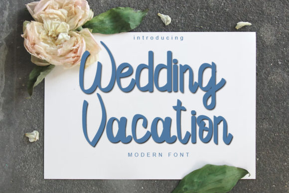 Wedding Vacation Font for Creative Brands